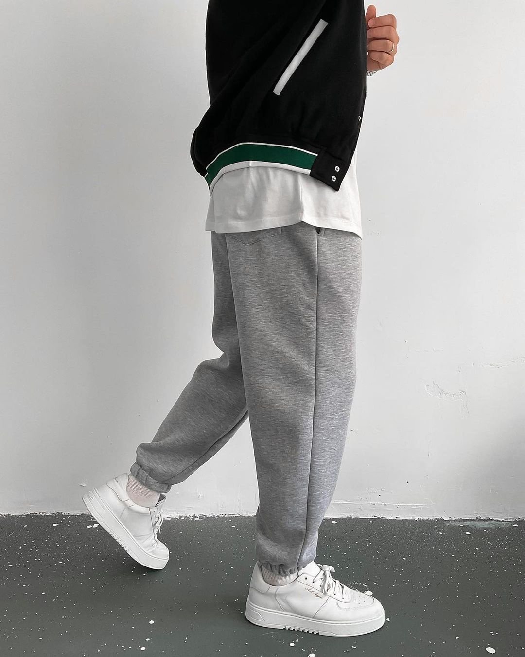 Oversized Grey Basic Sweatpants PM-1 – Uptown Noire