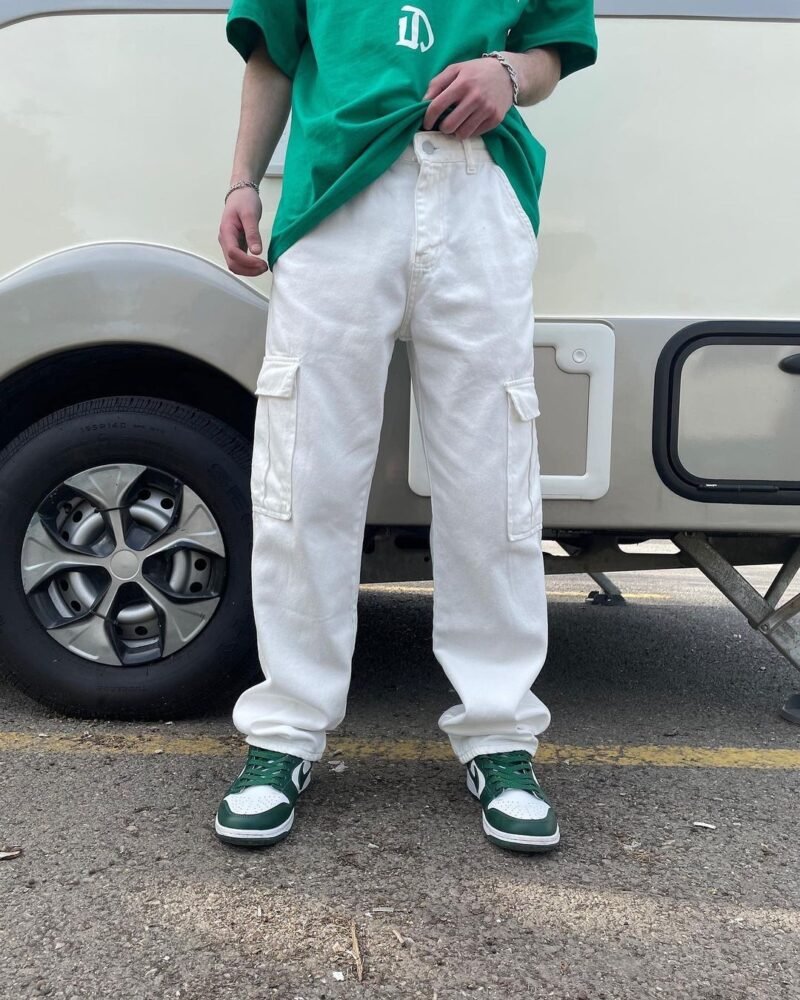 RP PREMIUM WHITE CARGO PANTS - Image 3