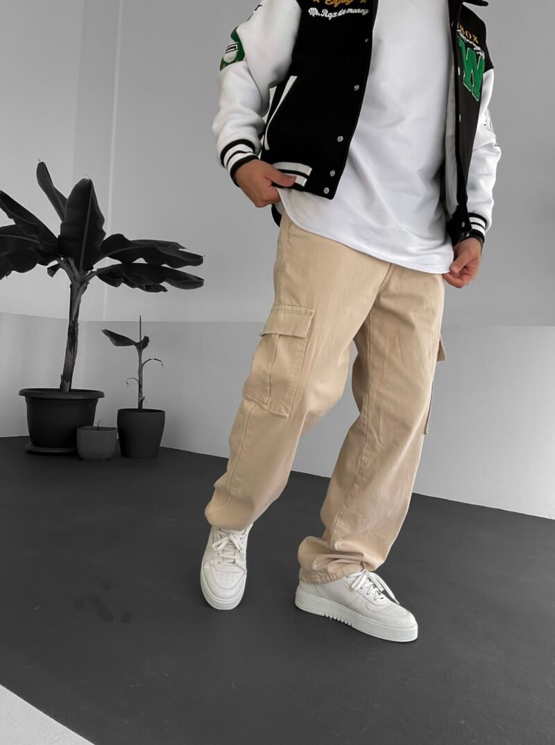 RP PREMIUM LIGHT BEIGE CARGO PANTS - Image 2