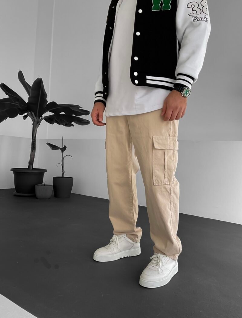 RP PREMIUM LIGHT BEIGE CARGO PANTS - Image 3