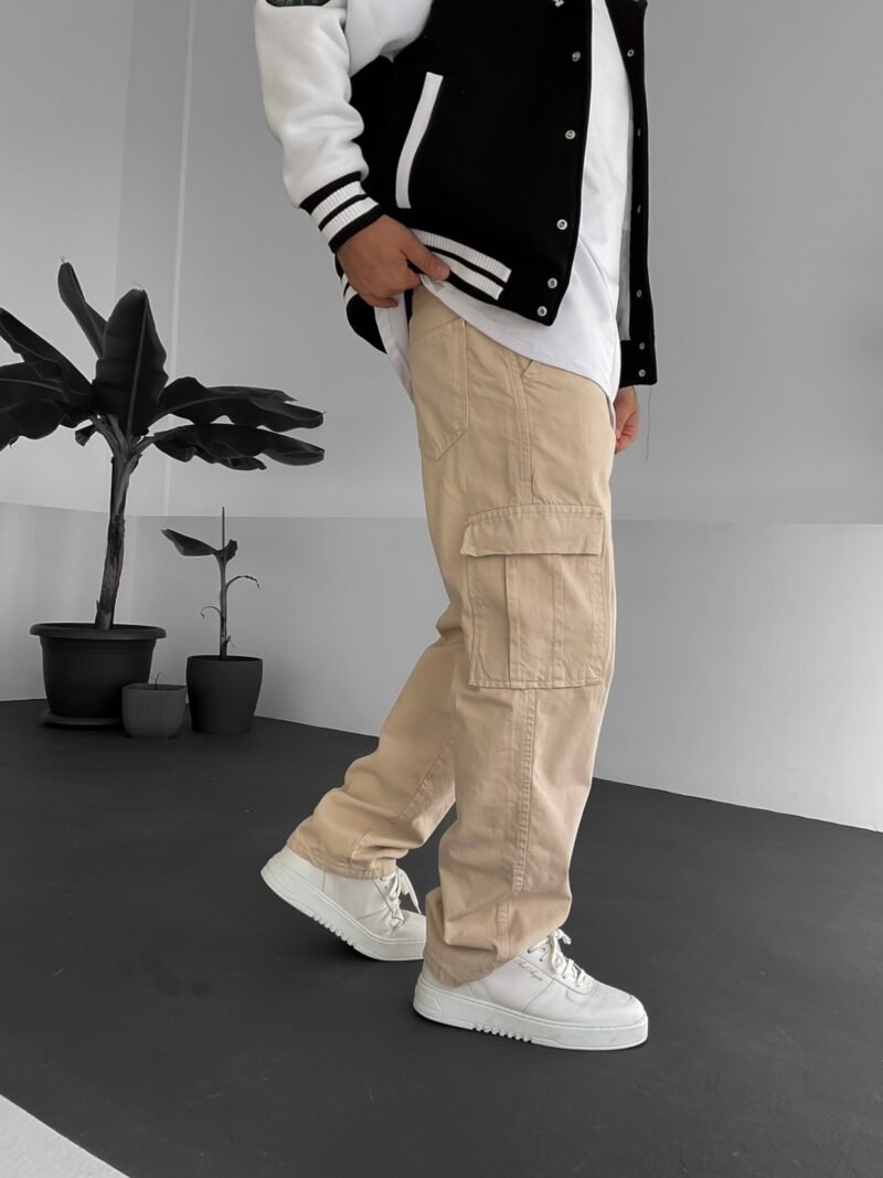 RP PREMIUM LIGHT BEIGE CARGO PANTS - Image 5