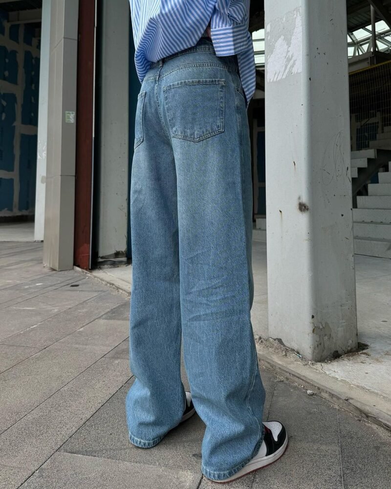 Porto Premium Blue Baggy Jeans - 1103 - Image 4