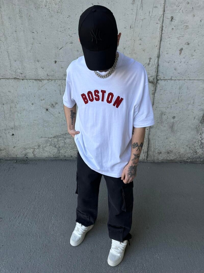 PM BOSTON WHITE TSHIRT - Image 2