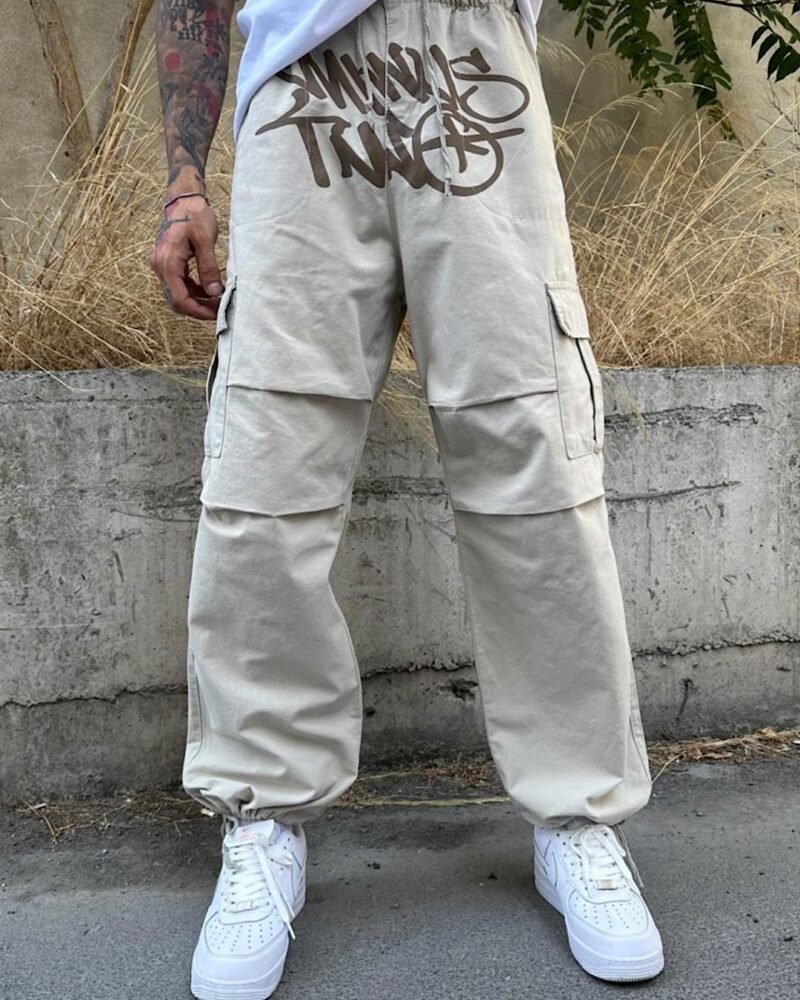 DF PREMIUM BEIGE MINUS TWO CARGO PANTS - Image 2