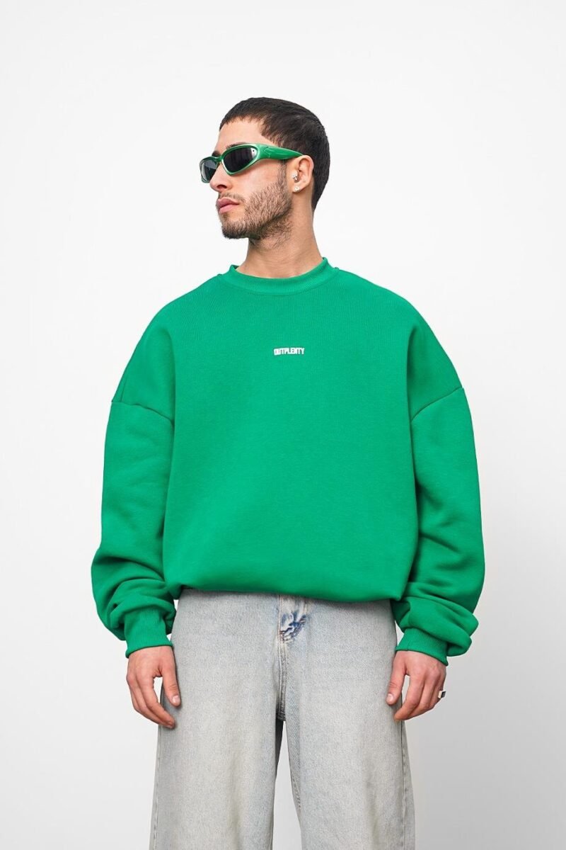 OUTPLENTY PREMIUM GREEN SWEATSHIRT - Image 2