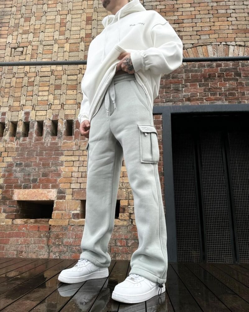 DIFRANSEL PREMIUM GREY CARGO SWEATPANTS
