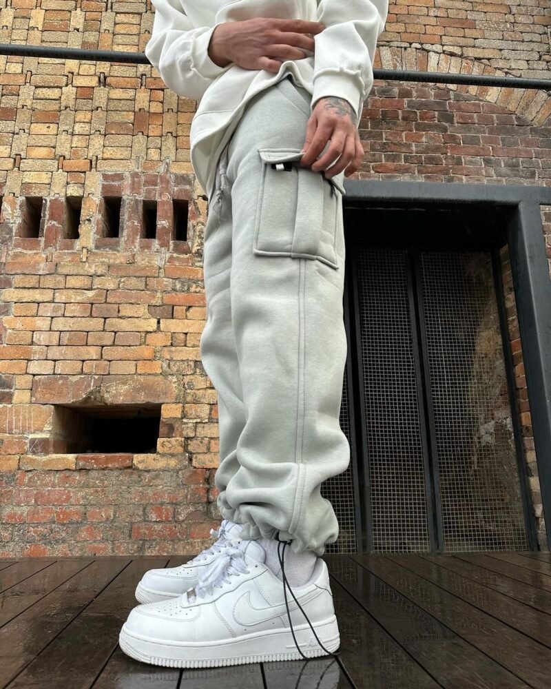 DIFRANSEL PREMIUM GREY CARGO SWEATPANTS - Image 2