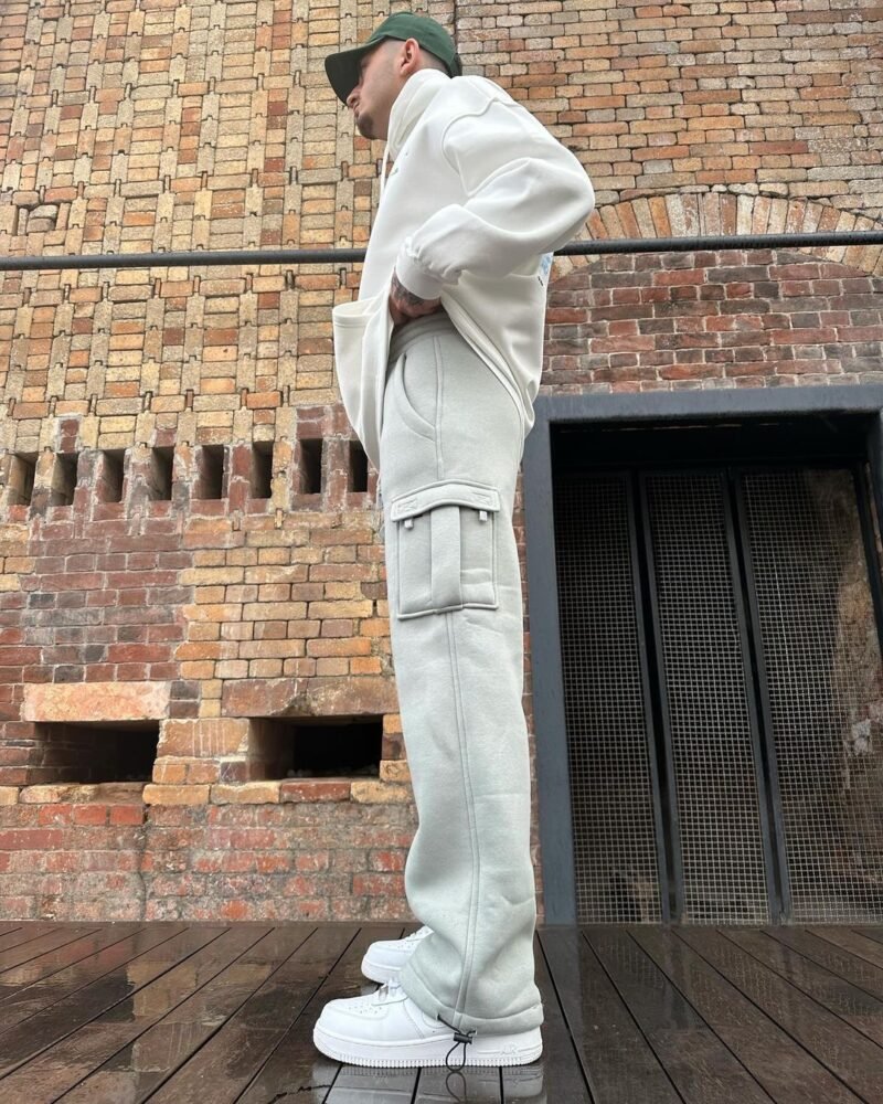 DIFRANSEL PREMIUM GREY CARGO SWEATPANTS - Image 7