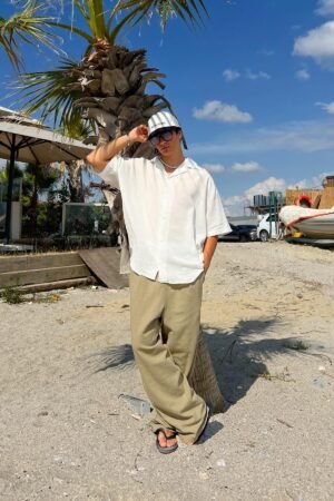 PREDAD WHITE LINEN SHIRT
