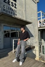 Porto Premium Grey Baggy Jeans