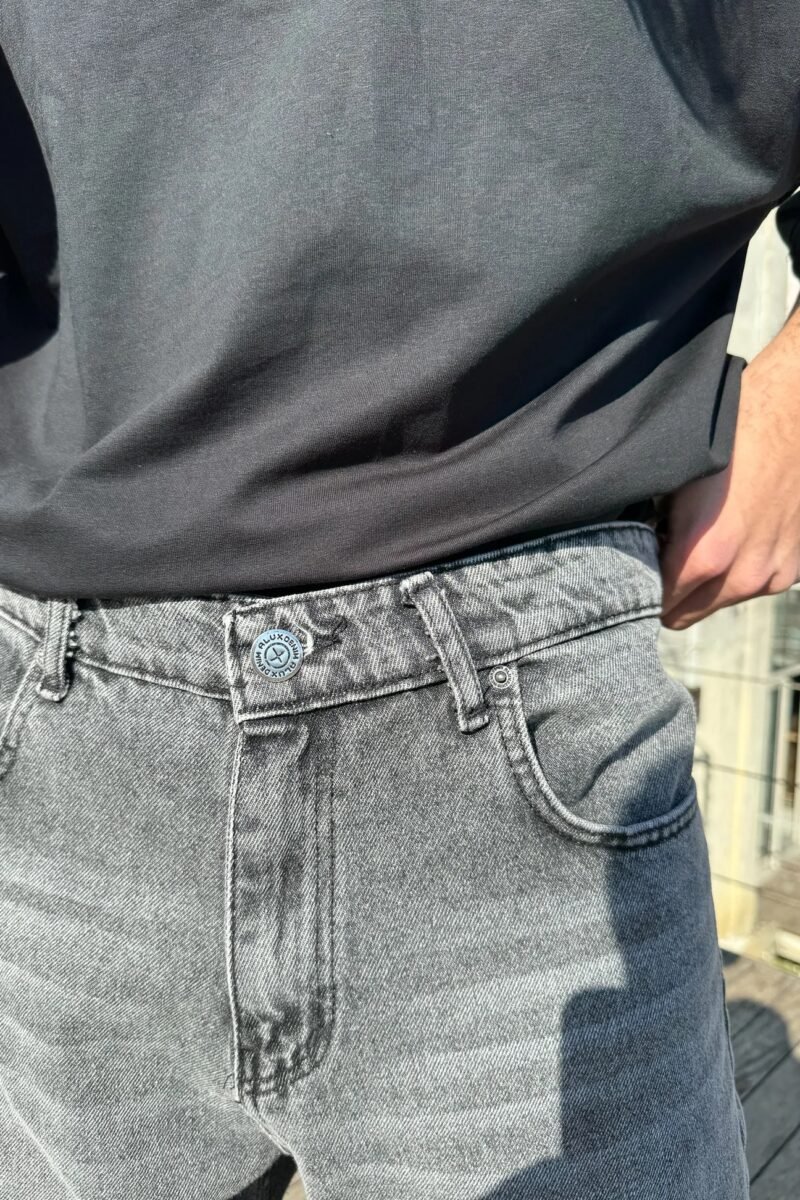 Porto Premium Grey Baggy Jeans - Image 5