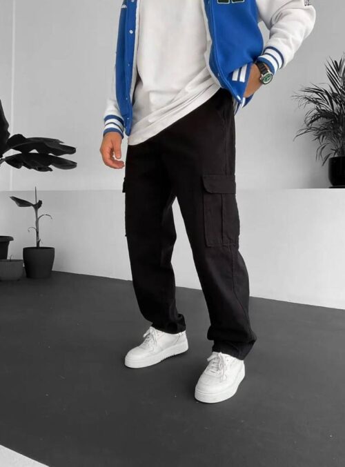 Black Baggy Cargo Pants