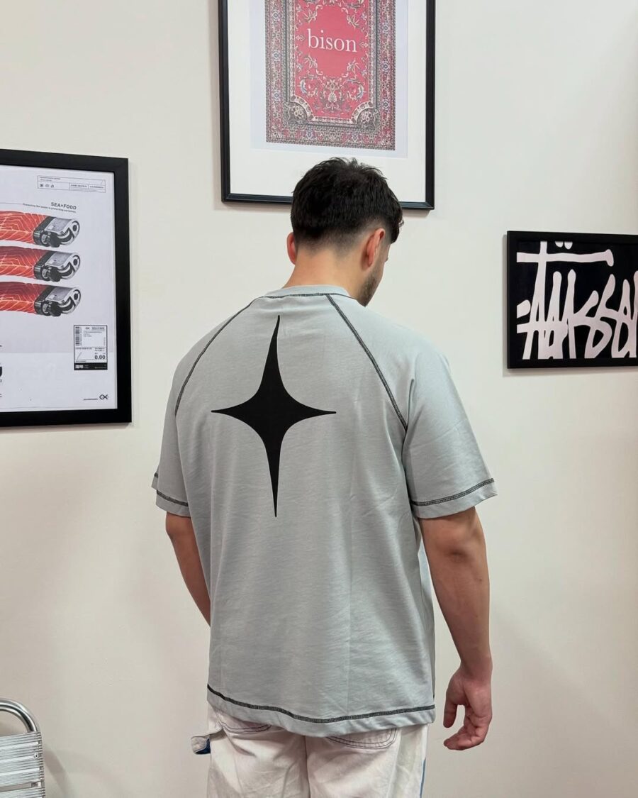 "Make Your Own Sh*t" Grey Premium Oversize T-shirt - Image 5