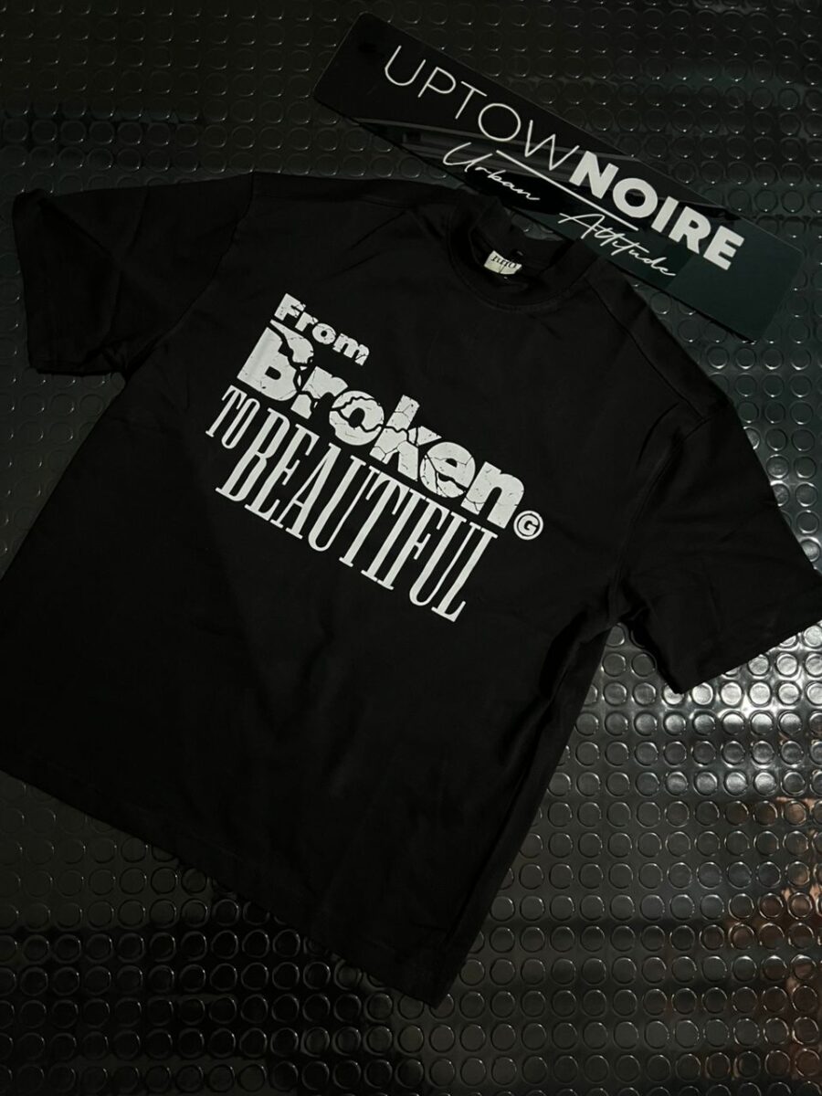 "Broken to Beautiful" Graphic T-Shirt - Black - Image 4