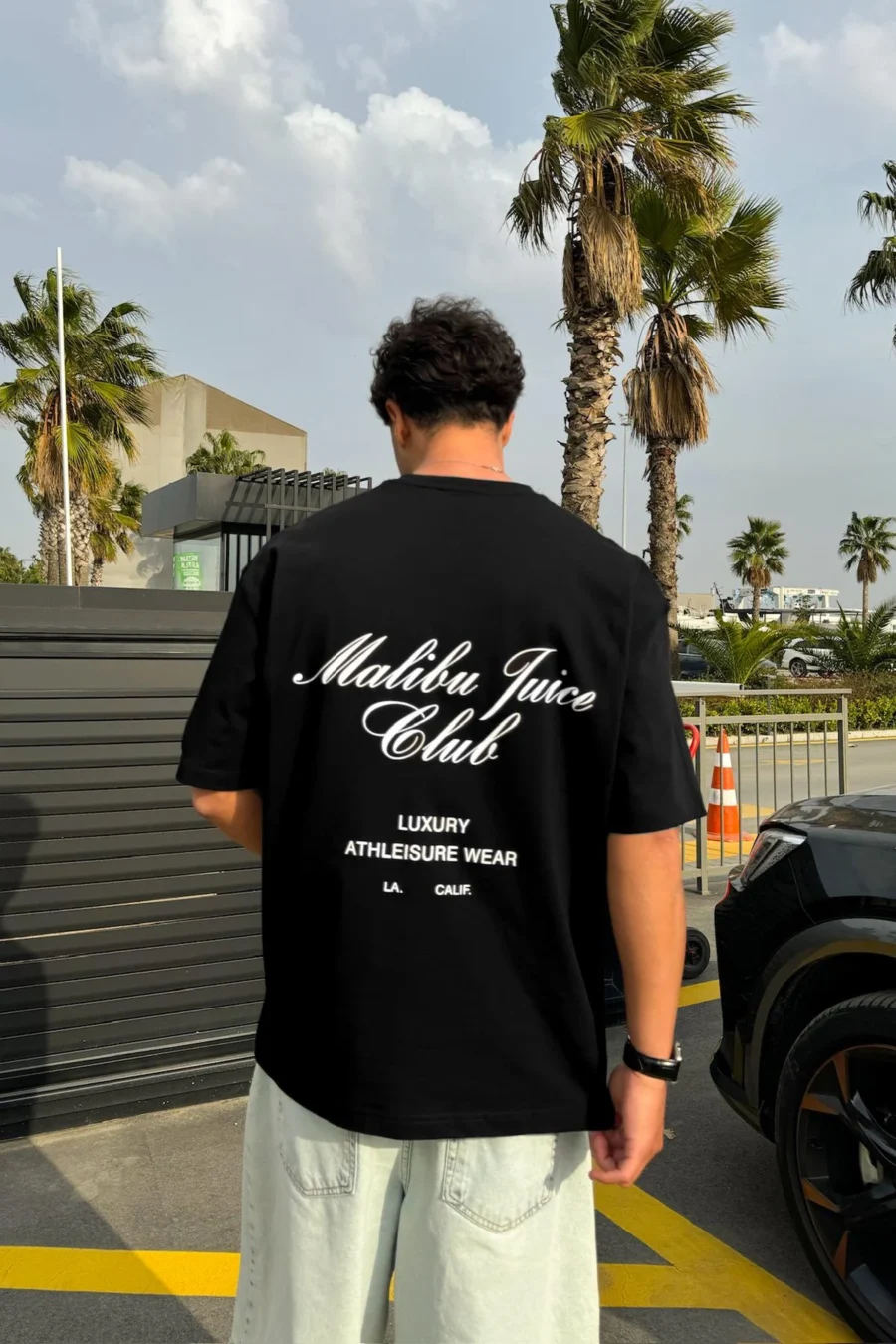 "Juice Club" Graphic Oversize T-Shirt