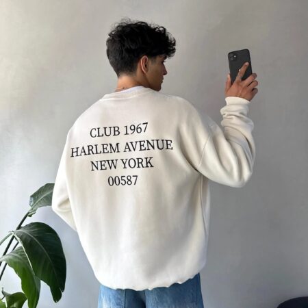 CLUB 1967 OFF-WHITE FLEECED SWEATSHIRT
