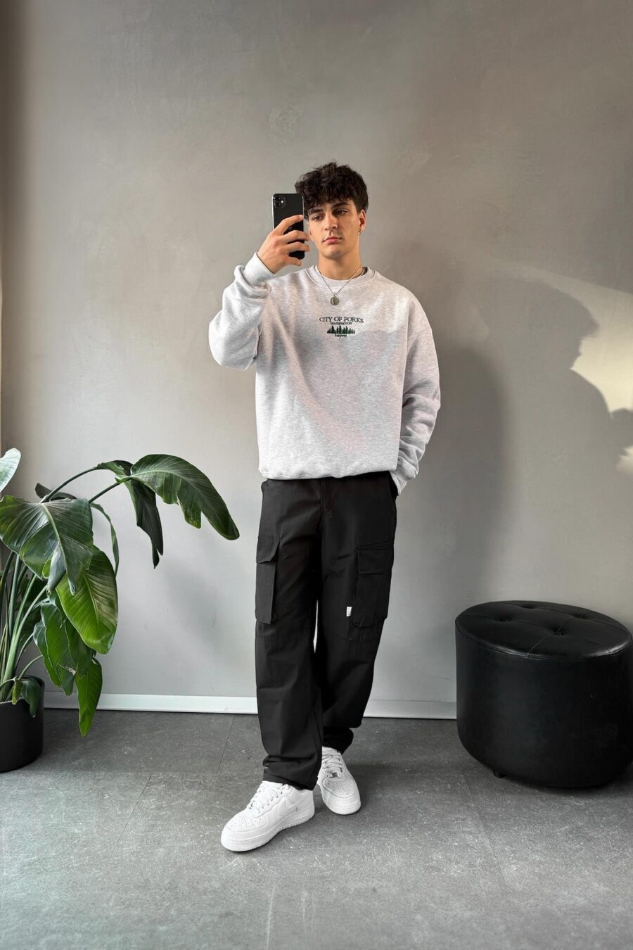 CITY OF FORKS GREY FLEECED SWEATSHIRT - Image 4