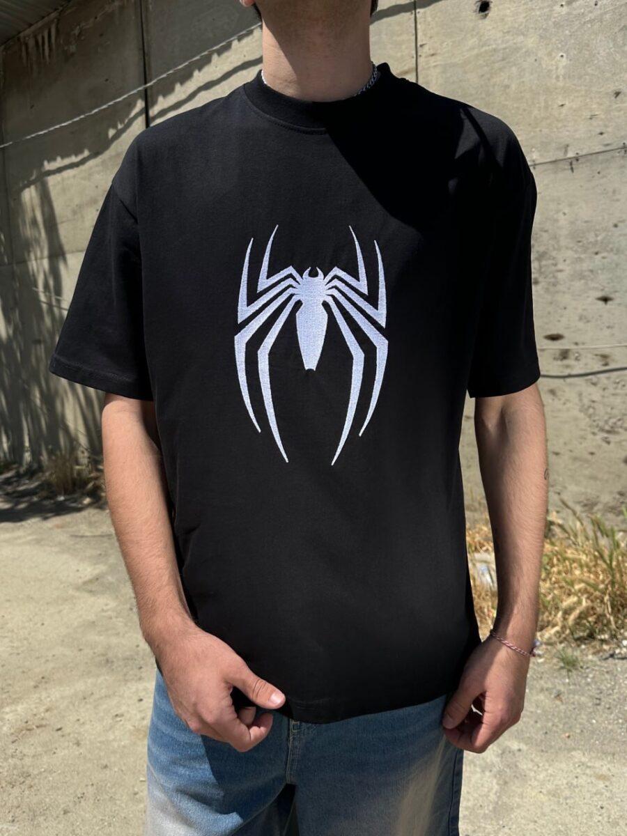 "Spider" Black Premium Oversize T-shirt - Image 3
