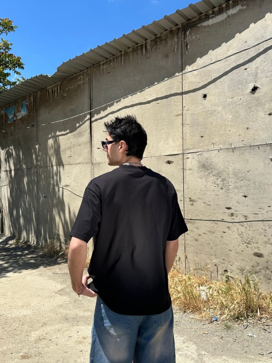 "Spider" Black Premium Oversize T-shirt - Image 2
