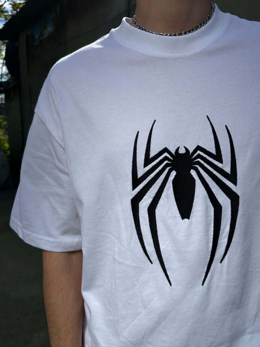 "Spider" White Premium Oversize T-shirt - Image 2