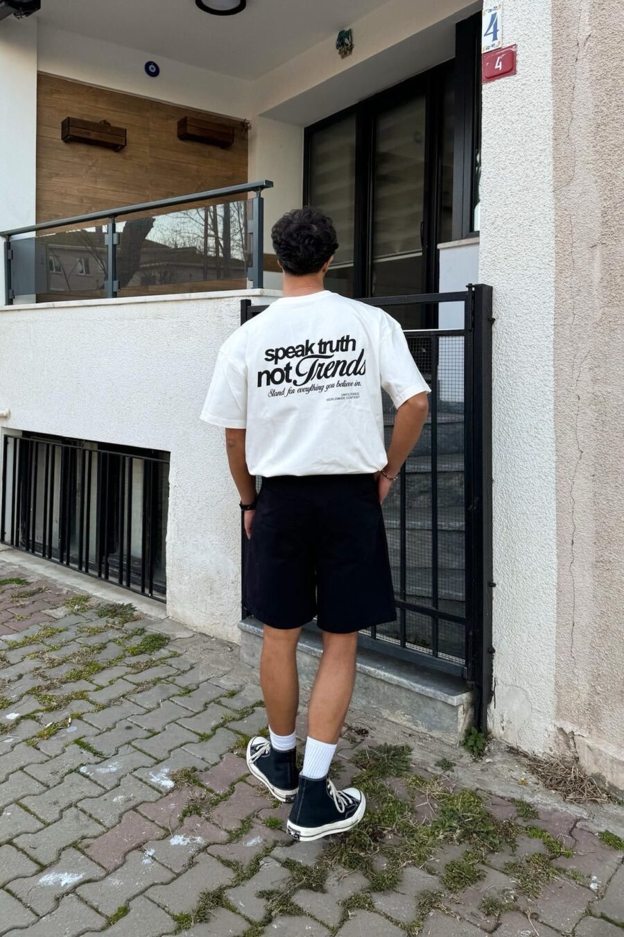 Speak Truth NOT Trends Premium Oversize T-Shirt - Image 2
