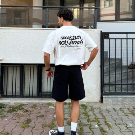 Speak Truth NOT Trends Premium Oversize T-Shirt