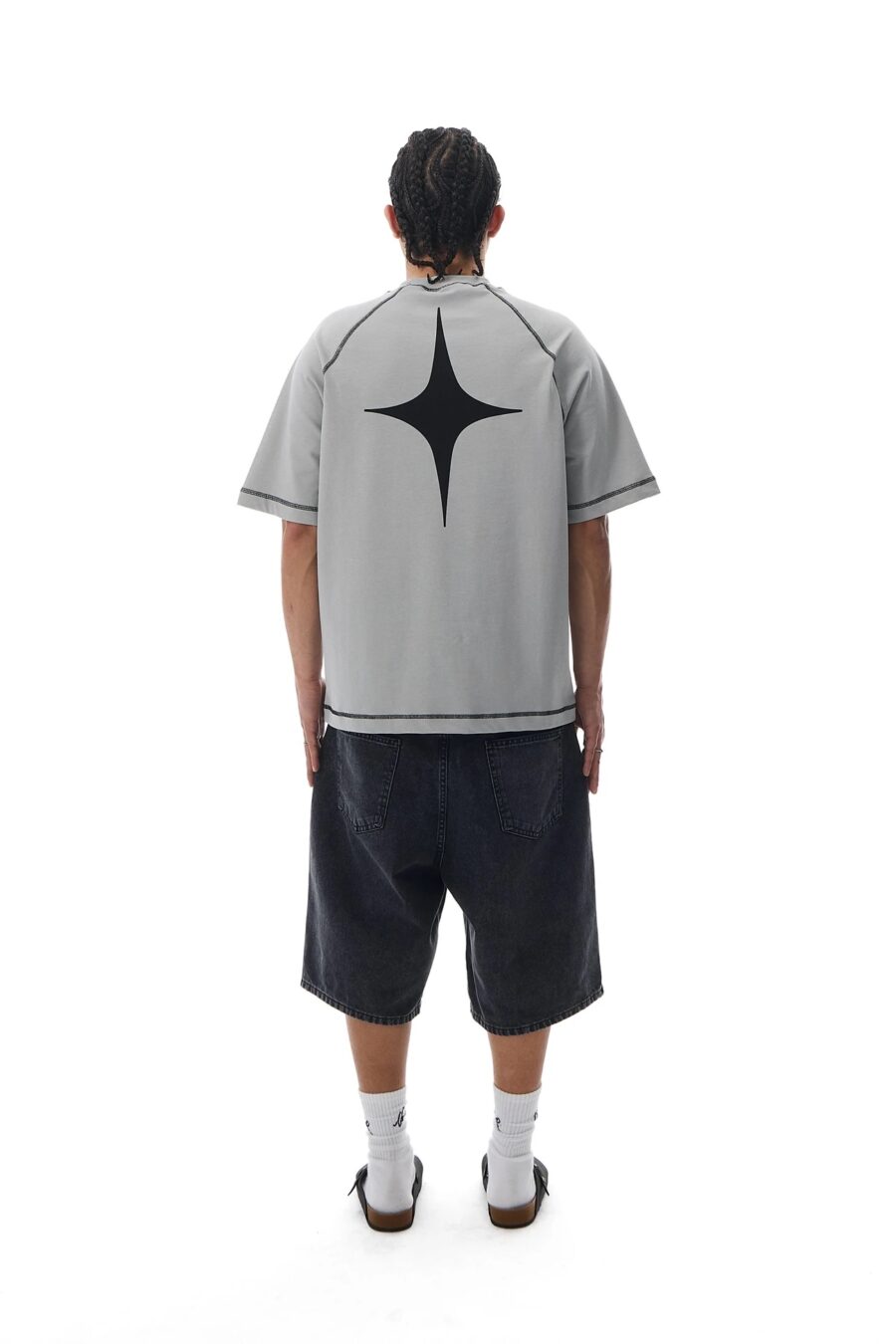 "Make Your Own Sh*t" Grey Premium Oversize T-shirt - Image 2