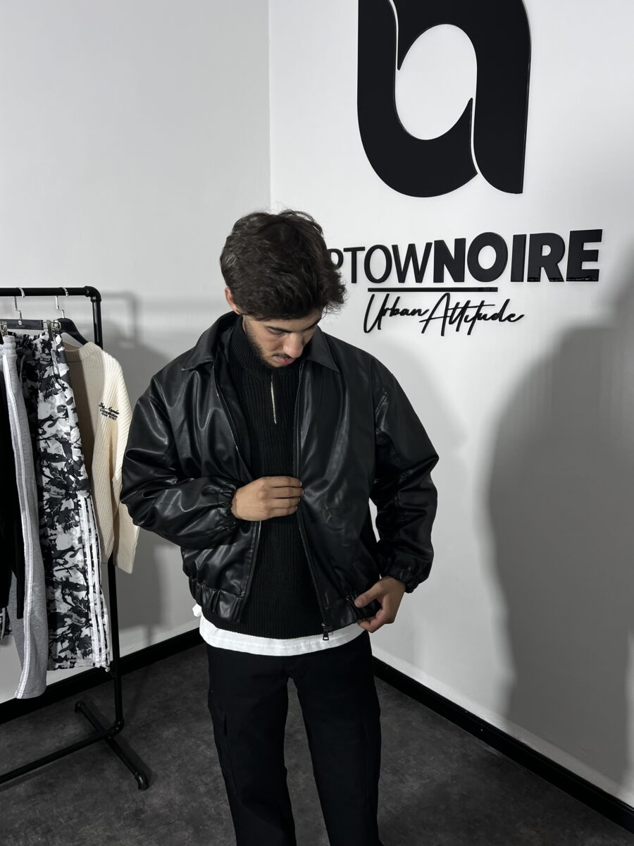 Vintage Premium Leather Bomber Jacket - Image 7