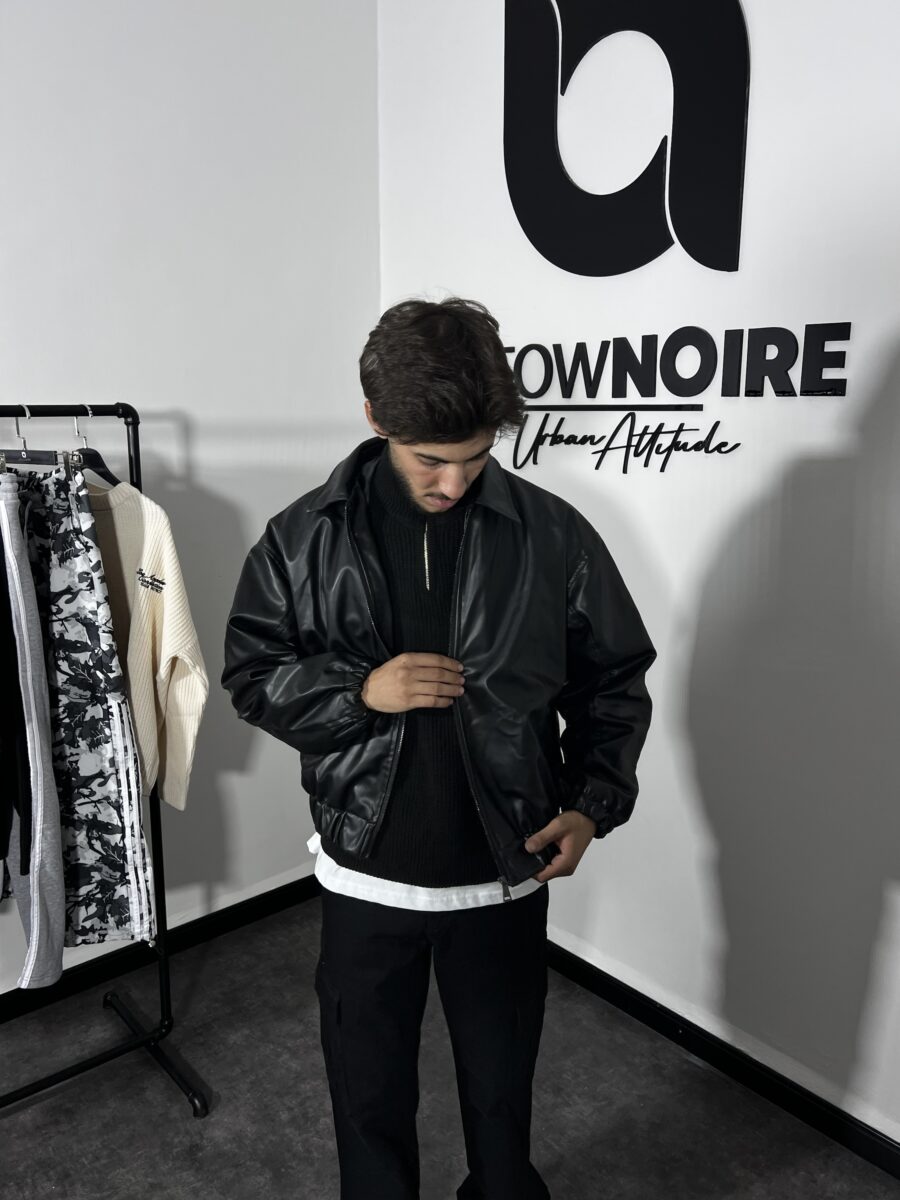 Vintage Premium Leather Bomber Jacket - Image 2