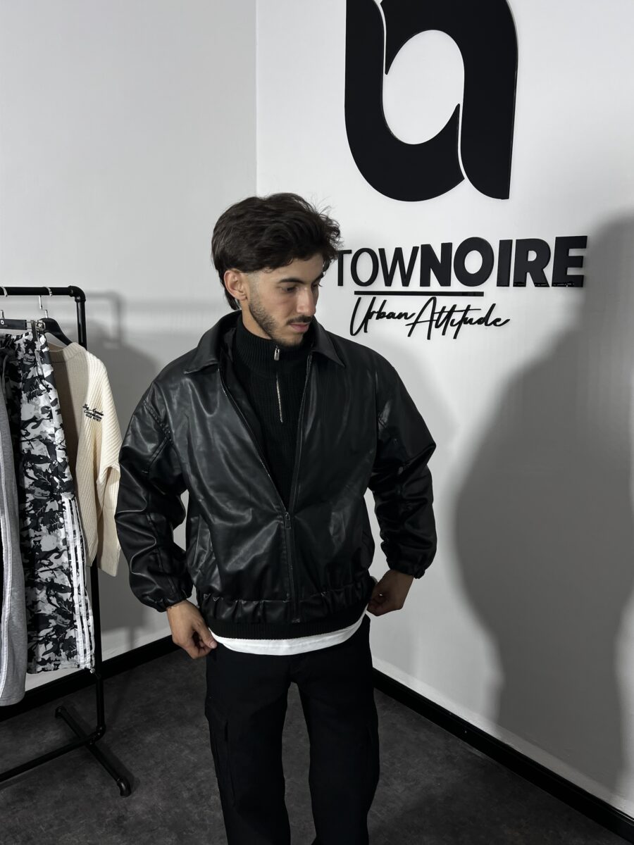 Vintage Premium Leather Bomber Jacket - Image 4
