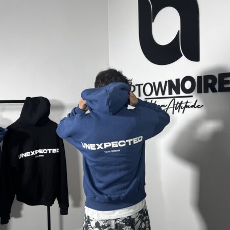 "Unexpected" Premium Navy Oversize Hoodie