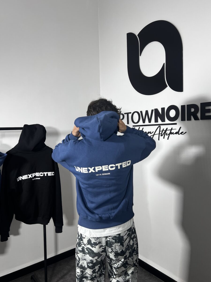 "Unexpected" Premium Navy Oversize Hoodie