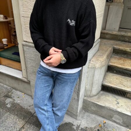 "Los Angeles" Black Premium Oversize Sweatshirt