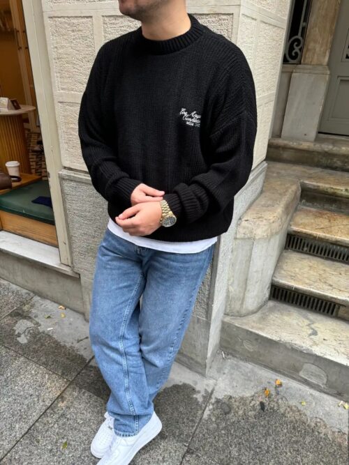 "Los Angeles" Black Premium Oversize Sweatshirt