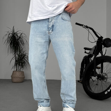 Ice Blue Premium Ultra Baggy Jeans