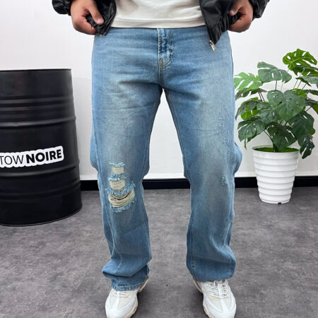 MAFIA Ripped Blue Baggy Jeans