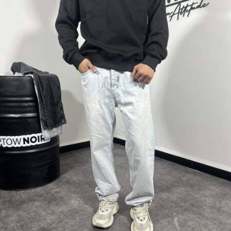 Ice Blue Premium Baggy Jeans