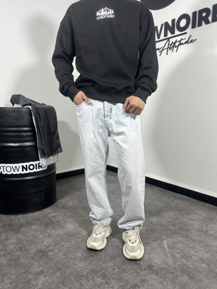 Ice Blue Premium Baggy Jeans