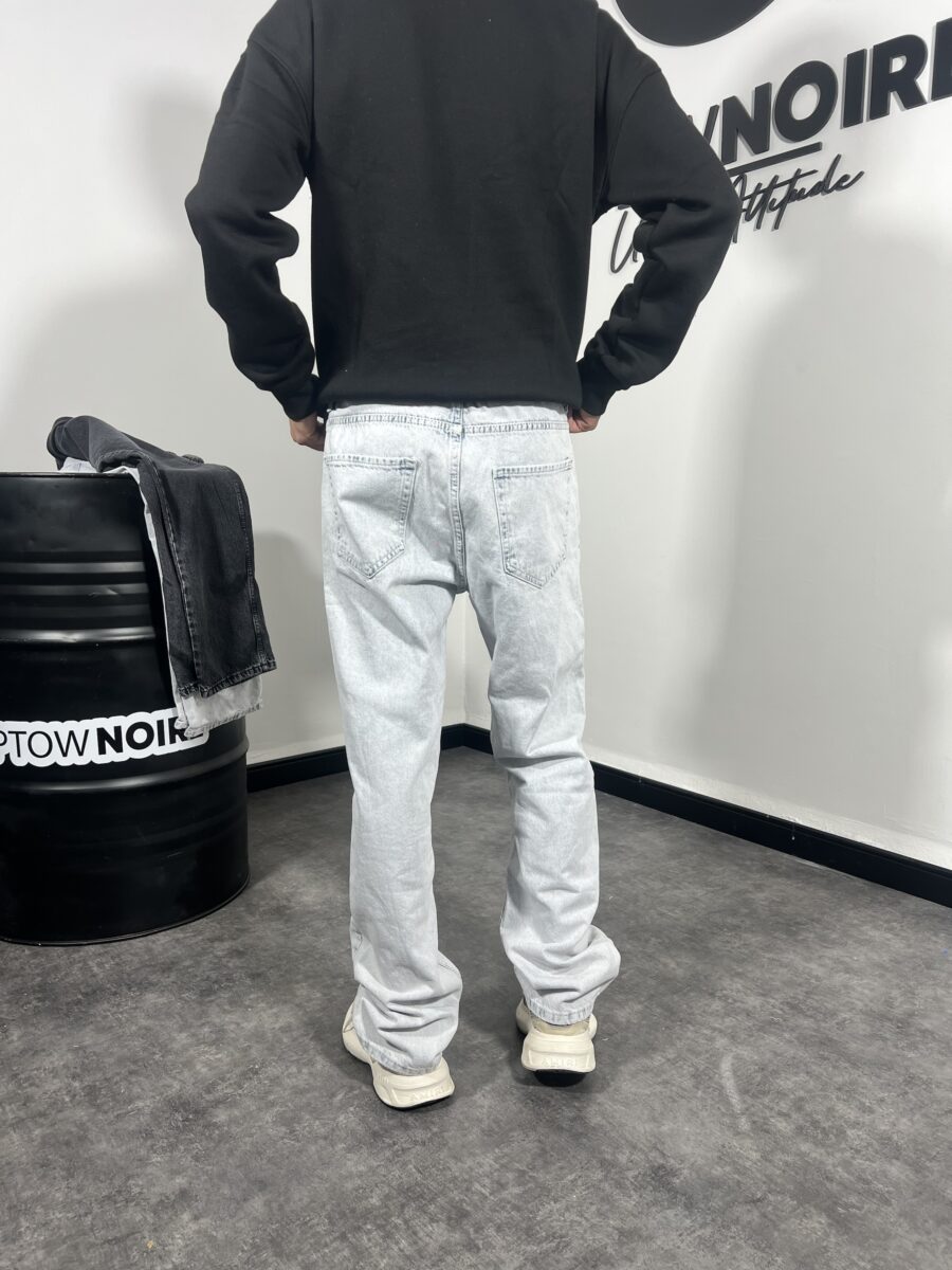 Ice Blue Premium Baggy Jeans - Image 3