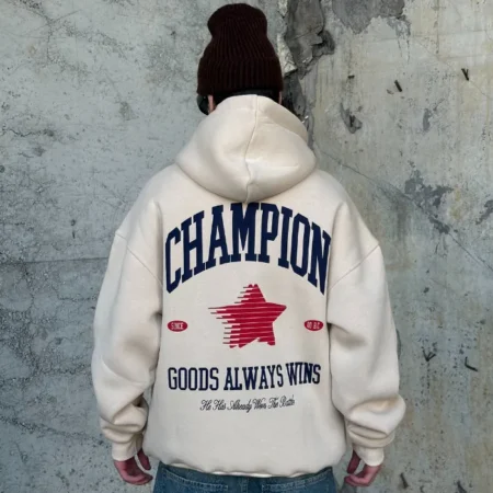 Champion Cream Oversized Hoodie