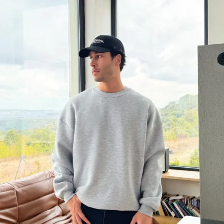 Basic Grey Oversize Sweatshirt