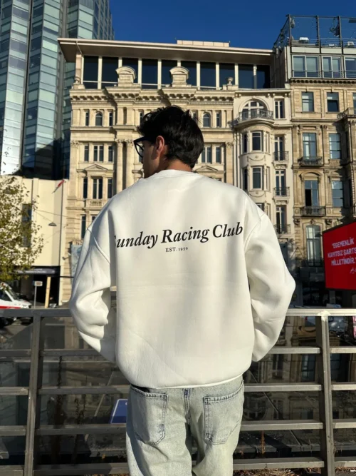 Sunday Racing Club White Sweatshirt