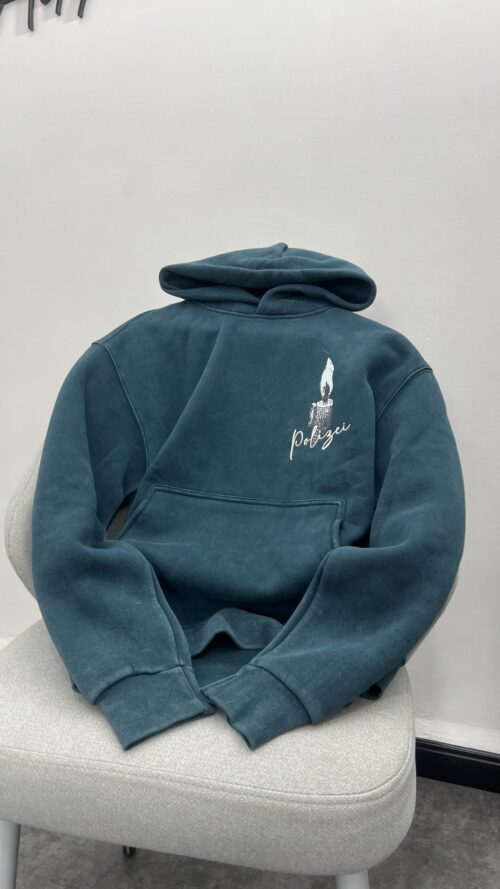 Acid Green Wash Oversize Hoodie