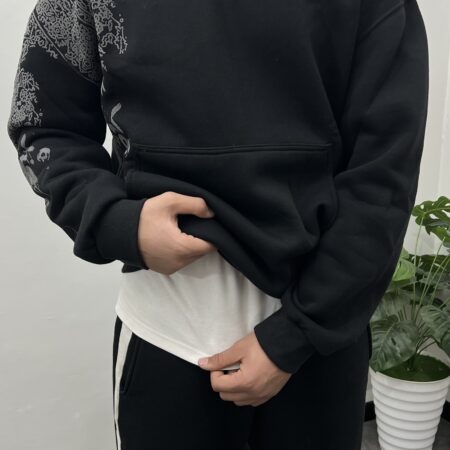 The Polizei Black Oversize Hoodie