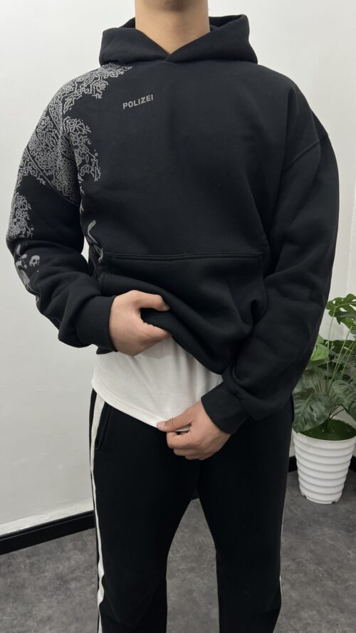 The Polizei Black Oversize Hoodie