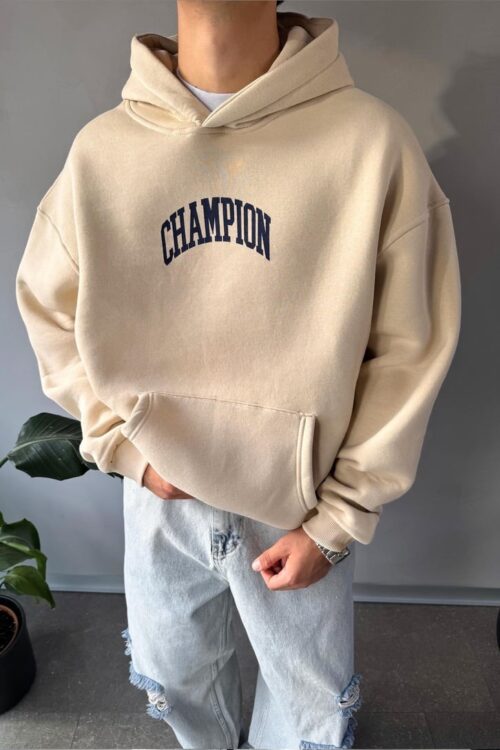 Champion Cream Oversize Hoodie
