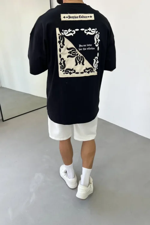 KNOCKING ON HEAVEN DOOR OVERSIZE BLACK T-SHIRT