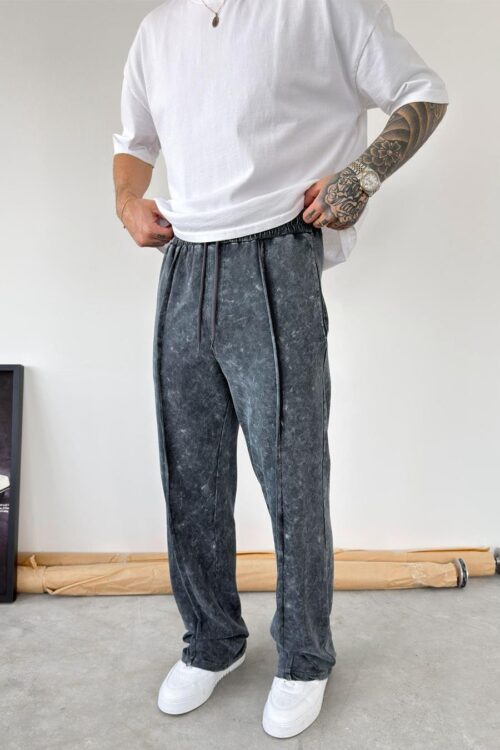 PM ANTHRACITE WASHED BAGGY SWEATPANTS