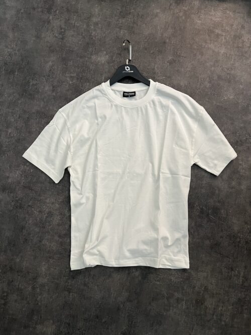 WHITE BASIC OVERSIZE T-SHIRT