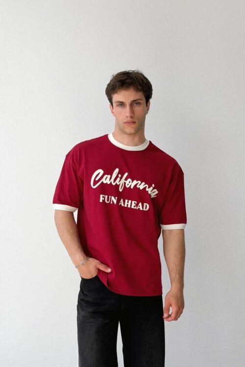 CALIFORNIA RED OVERSIZE TSHIRT
